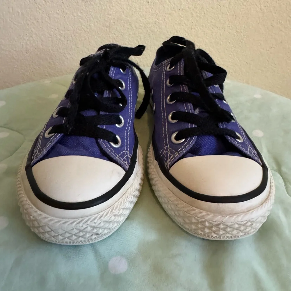 Converse Kids Purple and Black Sneakers size 12